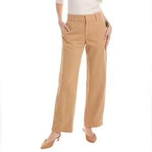 Vince Tan Straight Leg Cotton Pants size 10
